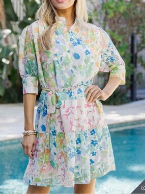Shop the Mint | Pastel Garden Print Dress